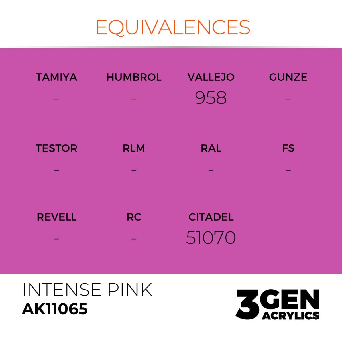AK Interactive 3GEN: Intense Pink - Intense (17ml) (AK11065