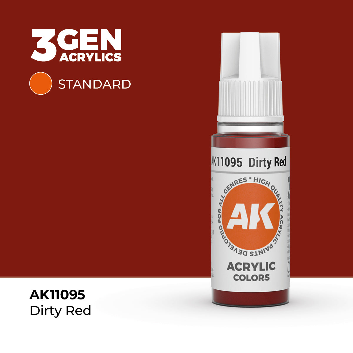 AK Interactive 3GEN: Dirty Red (17ml) (AK11095) – Gnomish Bazaar