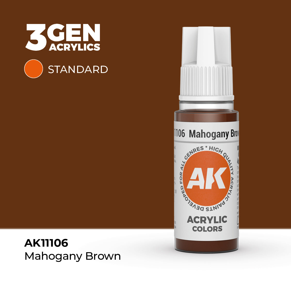 AK Interactive 3GEN: Mahogany Brown (17ml) (AK11106) – Gnomish Bazaar