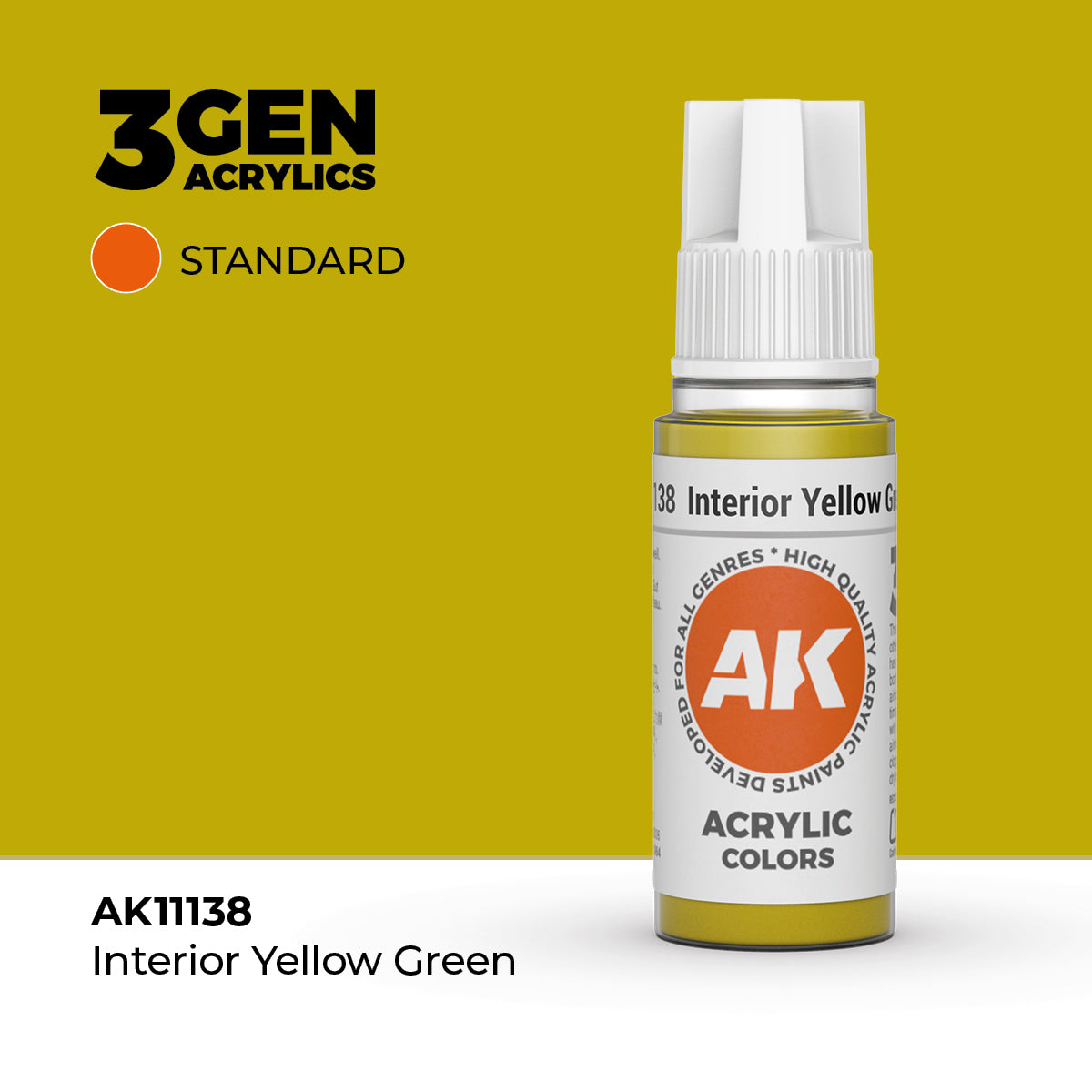 AK Interactive 3GEN: Interior Yellow Green (17ml) (AK11138