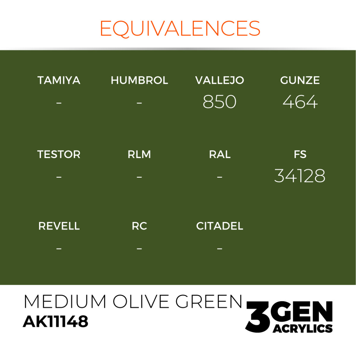 AK Interactive 3GEN: Medium Olive Green (17ml) (AK11148) – Gnomish AK Interactive 3GEN: Medium Olive Green (17ml) (AK11148) – Gnomish
