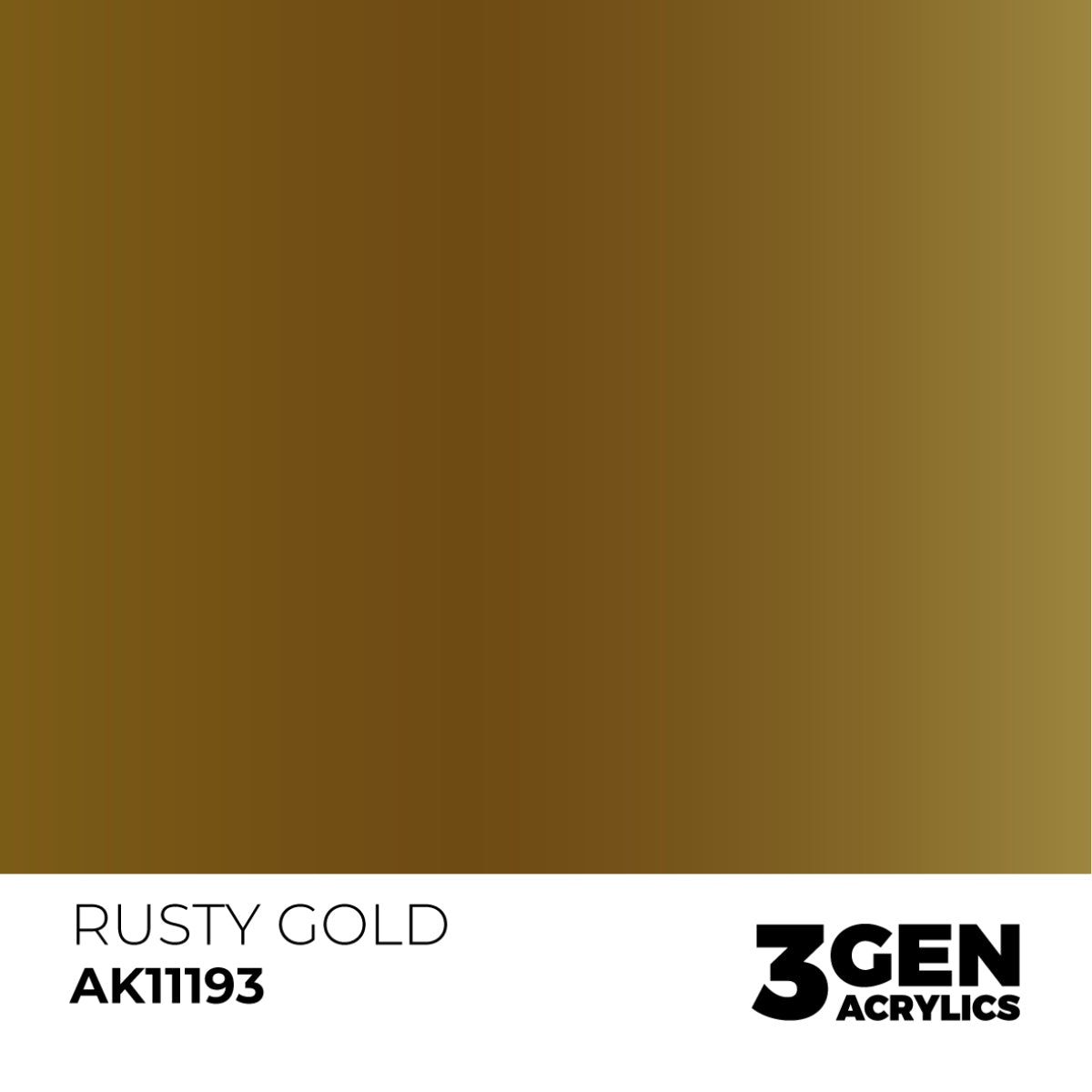AK Interactive 3GEN: Rusty Gold - Metallic (17ml) (AK11193