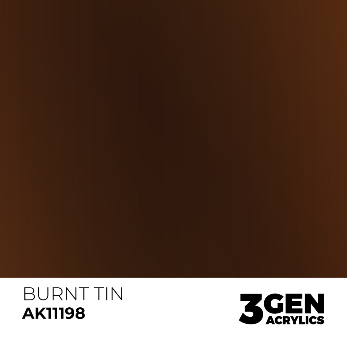 AK Interactive 3GEN: Burnt Tin - Metallic (17ml) (AK11198