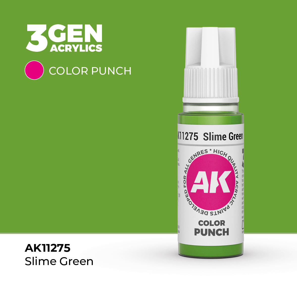AK Interactive 3GEN: Slime Green - Color Punch (17ml) (AK11275
