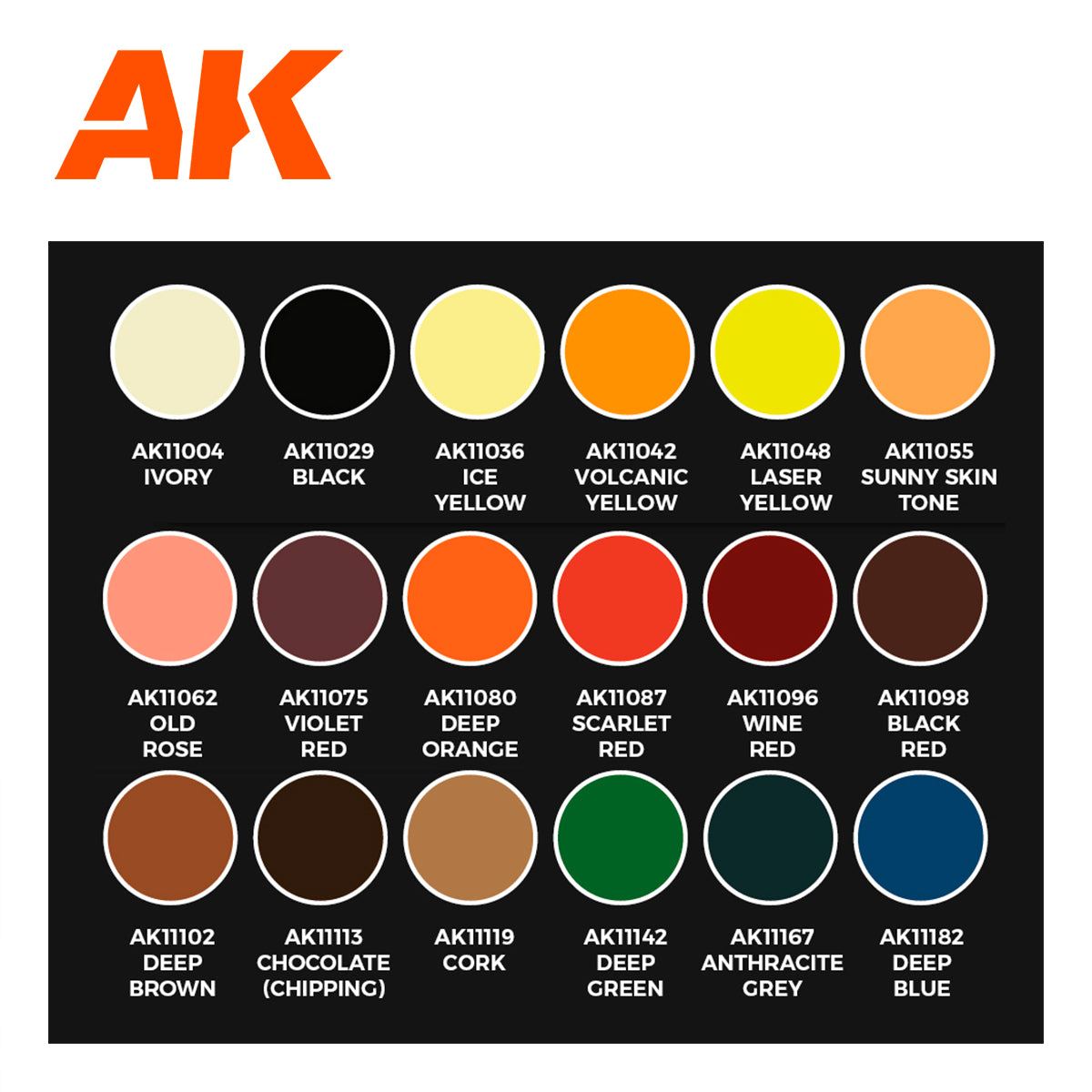 AK Interactive 3GEN: Signature Set - 18 Colors Selected by