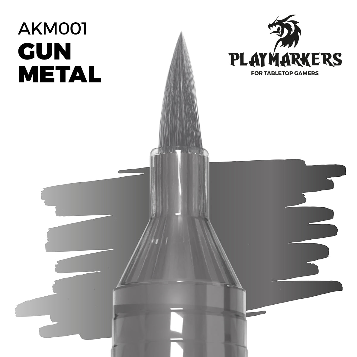 AK Interactive Playmarkers: Gun Metal (Metallic) (AKM001