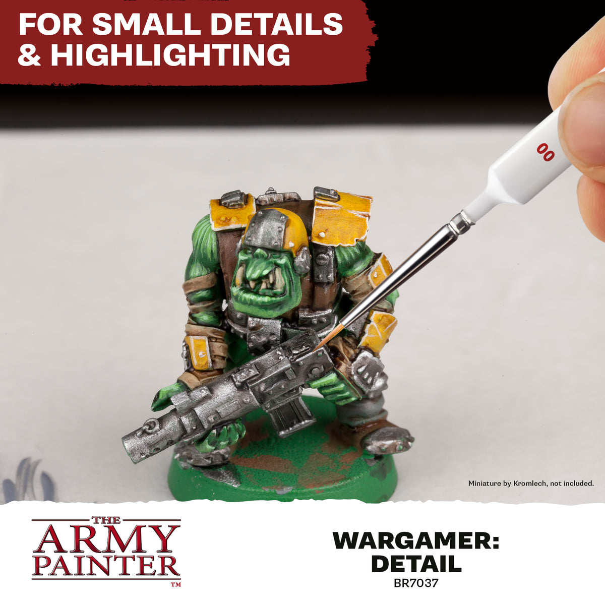 The Army Painter - Wargamer: Detail Brush (Size 00) (BR7037) - New