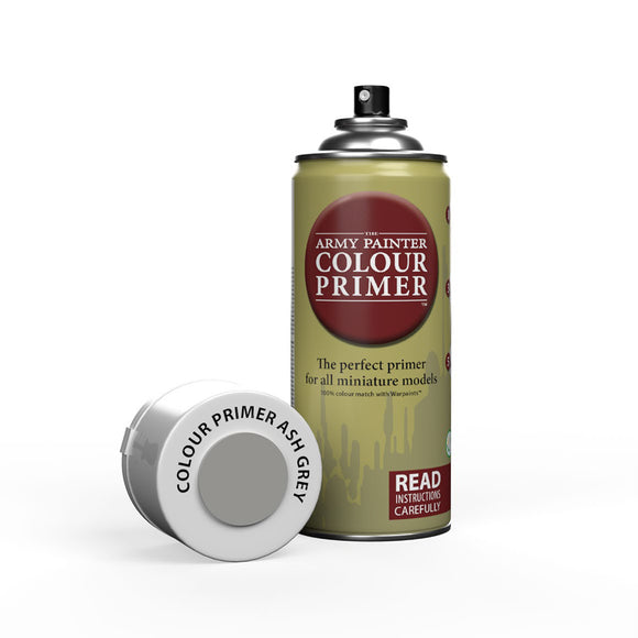 The Army Painter Colour Primer: Ash Grey (400ml) (CP3029) - SLOW SHIPPING, RESTRICTIONS AND 2 AEROSOL LIMIT PER ORDER