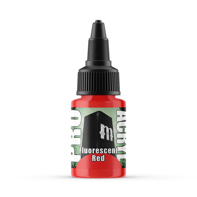 Monument Hobbies Pro Acryl: Fluorescent Red (22ml) (MPA-F01