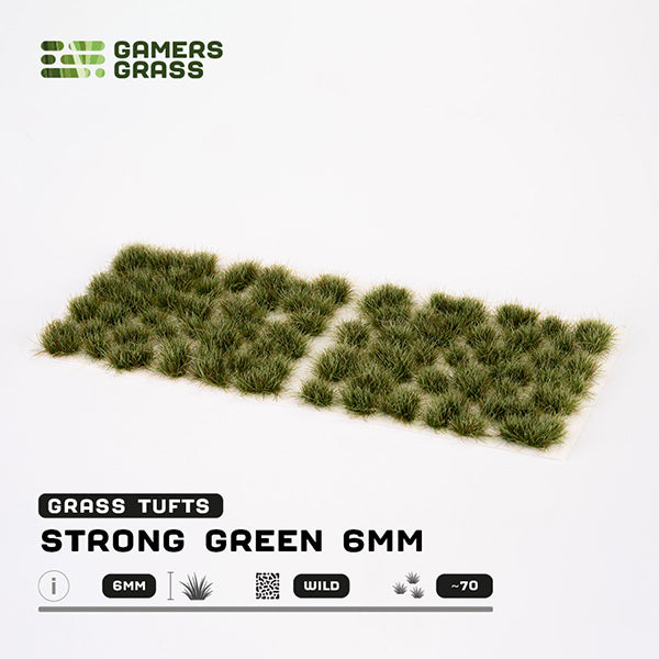 Gamers Grass: Grass Tufts GGD6-DG - Tufts Dense Green (6 mm