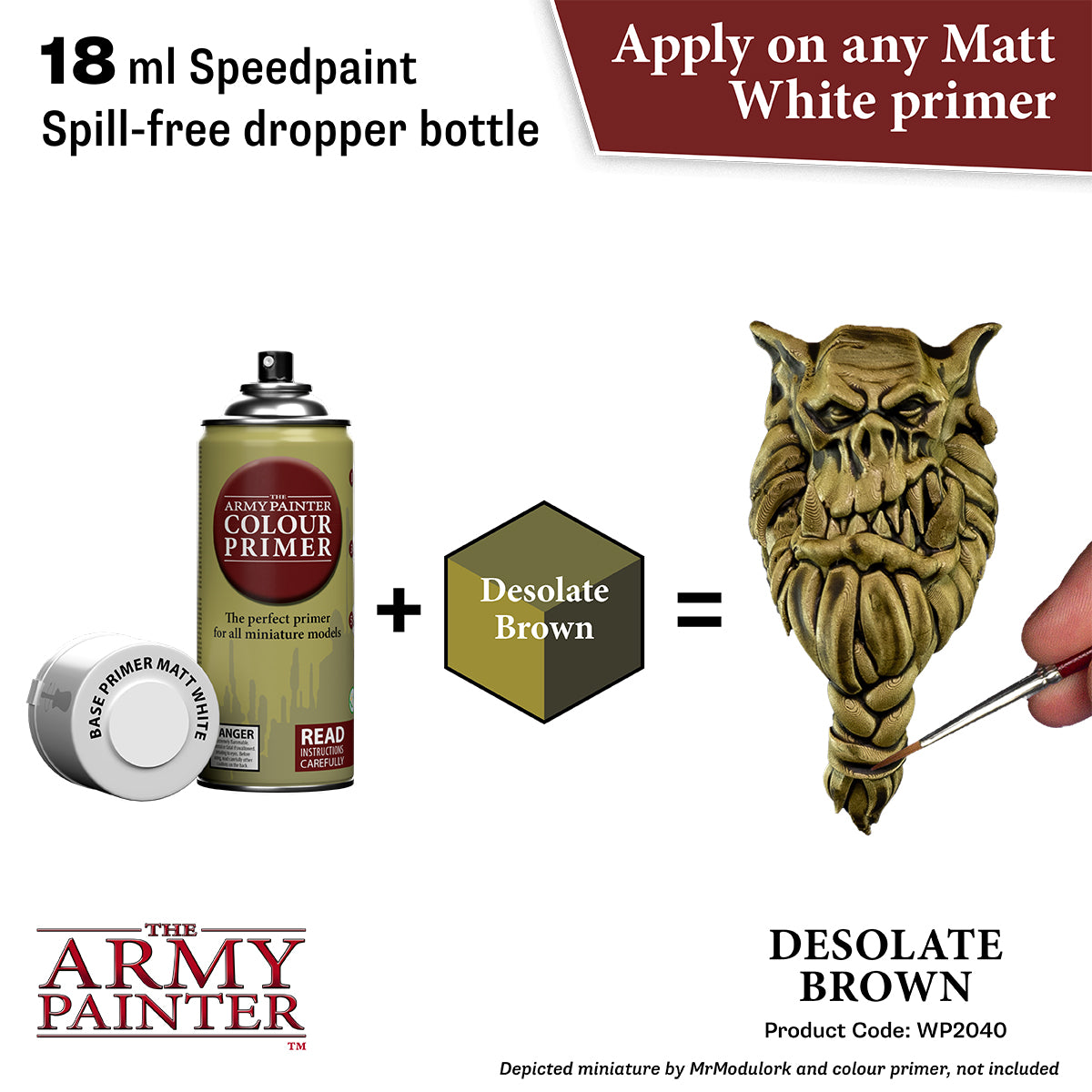 Army Painter Colour Primer Leather Brown - Mantic Games
