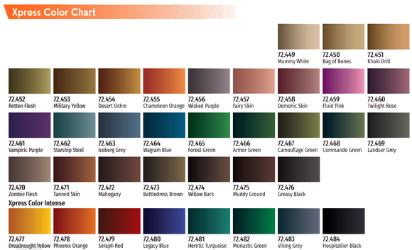 Vallejo Xpress Color - EZ-Buy Bundle (all 36 new Xpress Color paints)