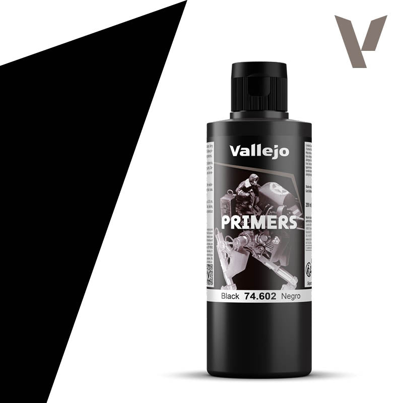Vallejo Primers: Black 200ml (74602) – Gnomish Bazaar