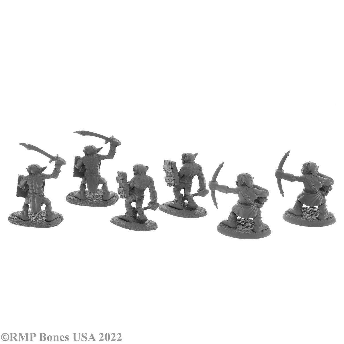 3 x HOBGOBLINS SCNARNECK - BONES REAPER figurine miniature rpg jdr