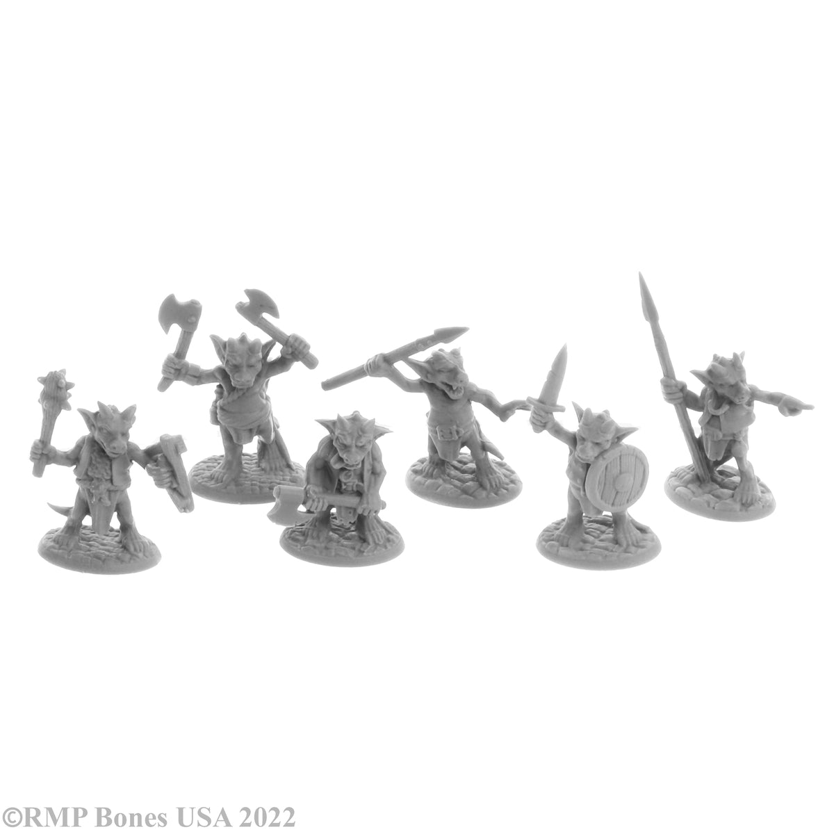 Reaper Bones Miniaturen – 6 Riesenratten, 39 Mm, Für Tabletop & Rollenspiele, Unbemalt & Flexibel