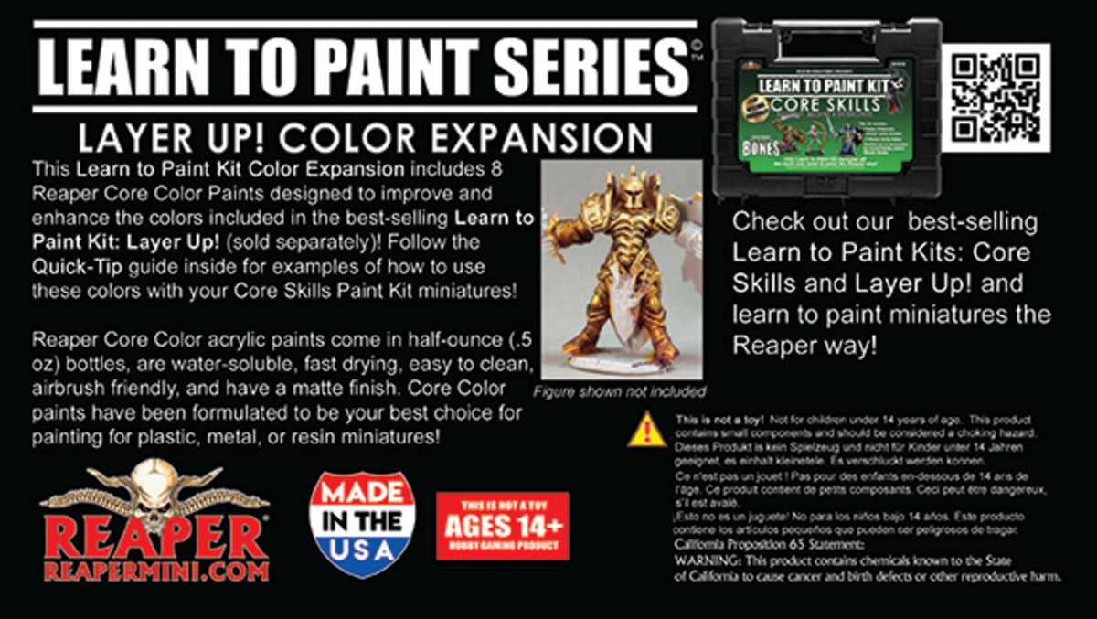 Reaper Learn to Paint Kit Layer Up! Color Expansion (08909) Gnomish