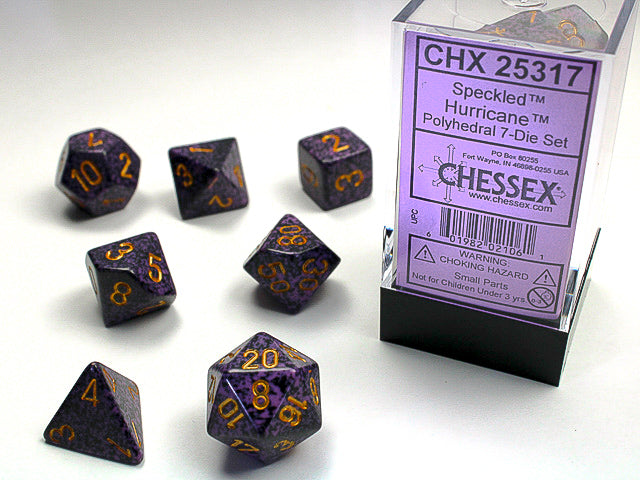 Chessex: Speckled - Hurricane - Polyhedral 7-Die Set (CHX25317