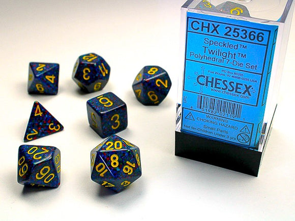 Chessex: Speckled - Twilight - Polyhedral 7-Die Set (CHX25366)
