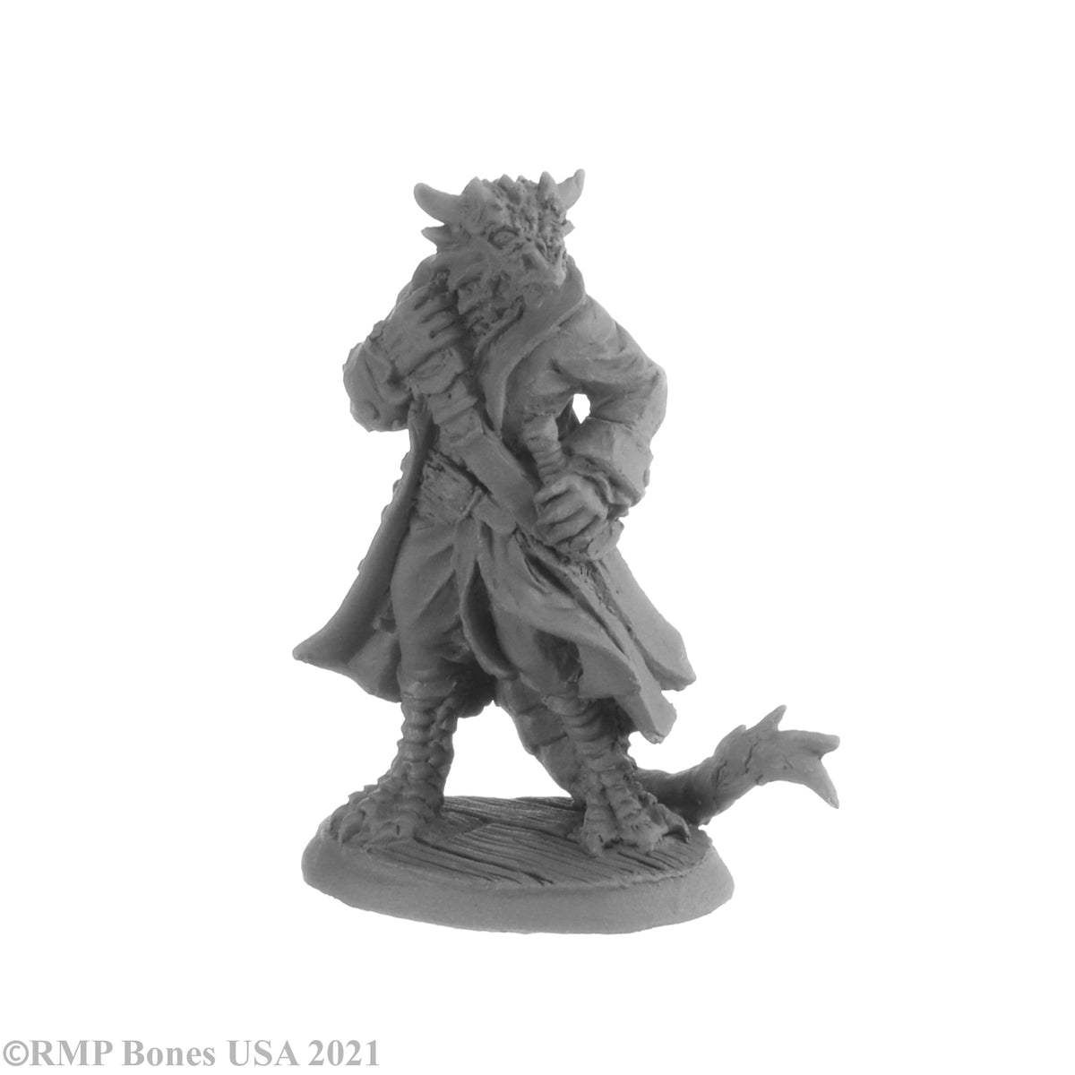 Reaper Bones Miniatur „Tazythas Dragonfolk Rogue“ – Ca. 55 Mm | Flexible Kunststoff-Figur | Für Rollenspiele & Tabletop