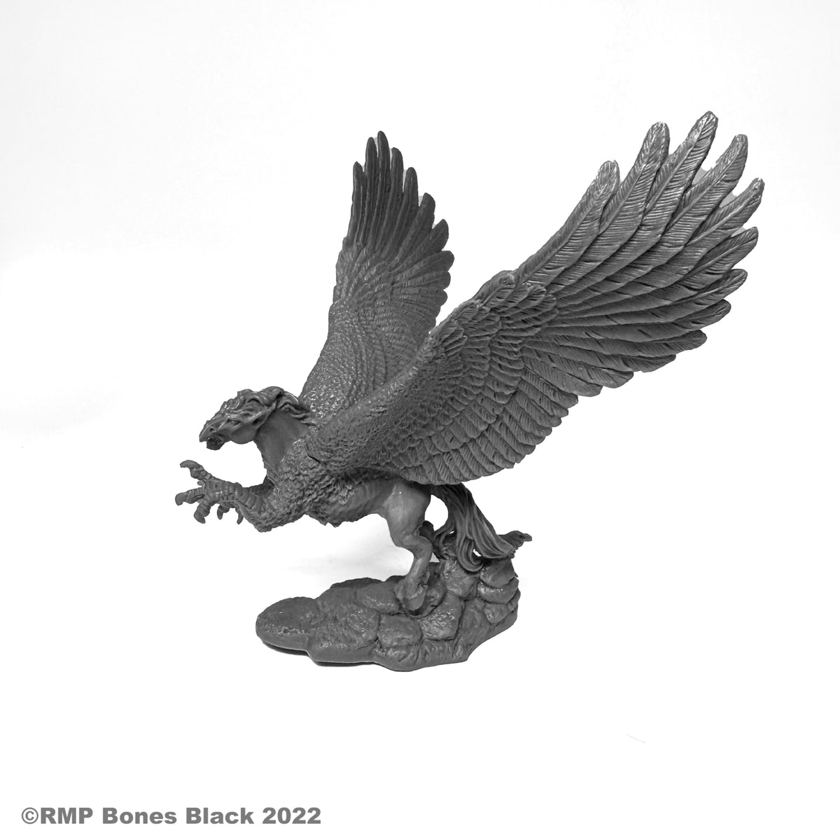 Reaper Bones Black Hippogriff Miniature - 25mm Heroic Scale Unpainted Figure
