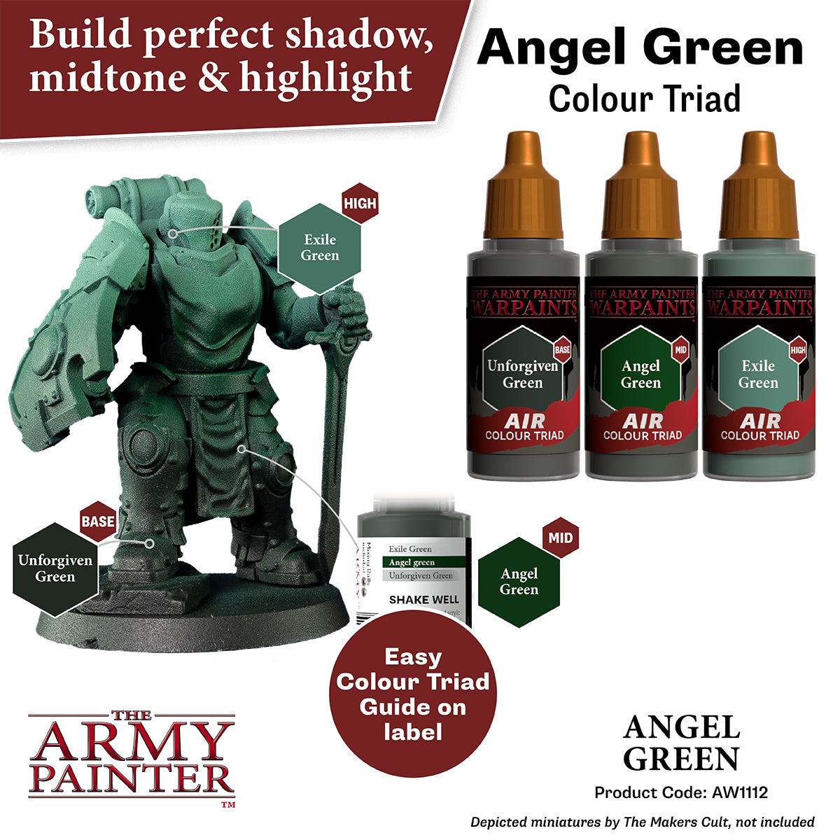 The Army Painter: Primer, Colour Angel Green