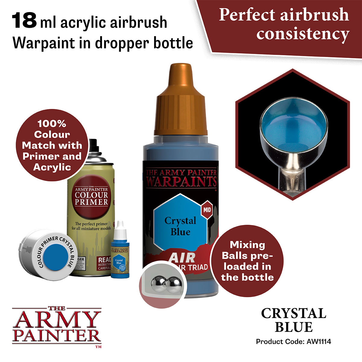 The Army Painter Warpaints Air: Crystal Blue (AW1114) – Gnomish Bazaar