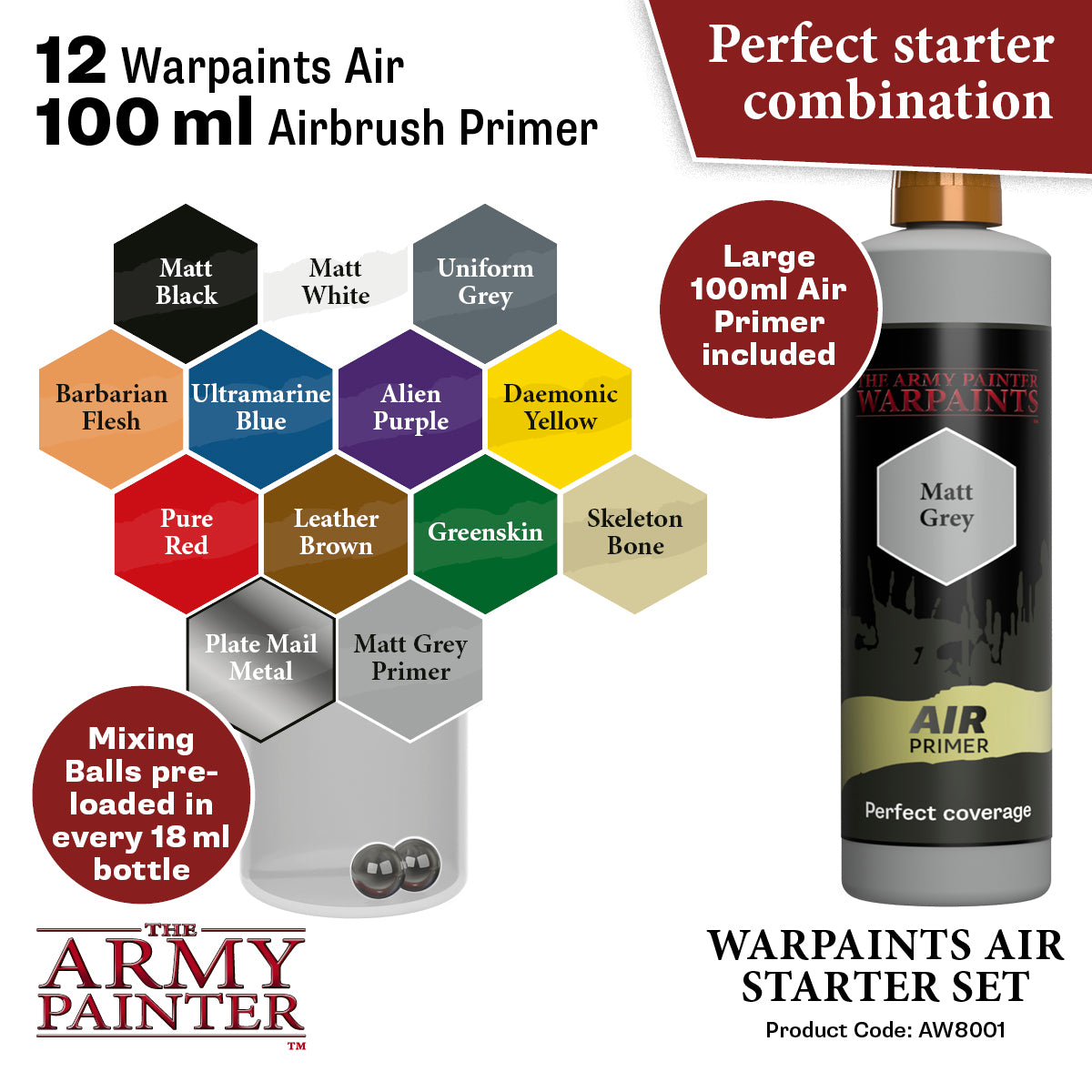 The Army Painter Air Paint Primer: Matt Black - Warpaints Model