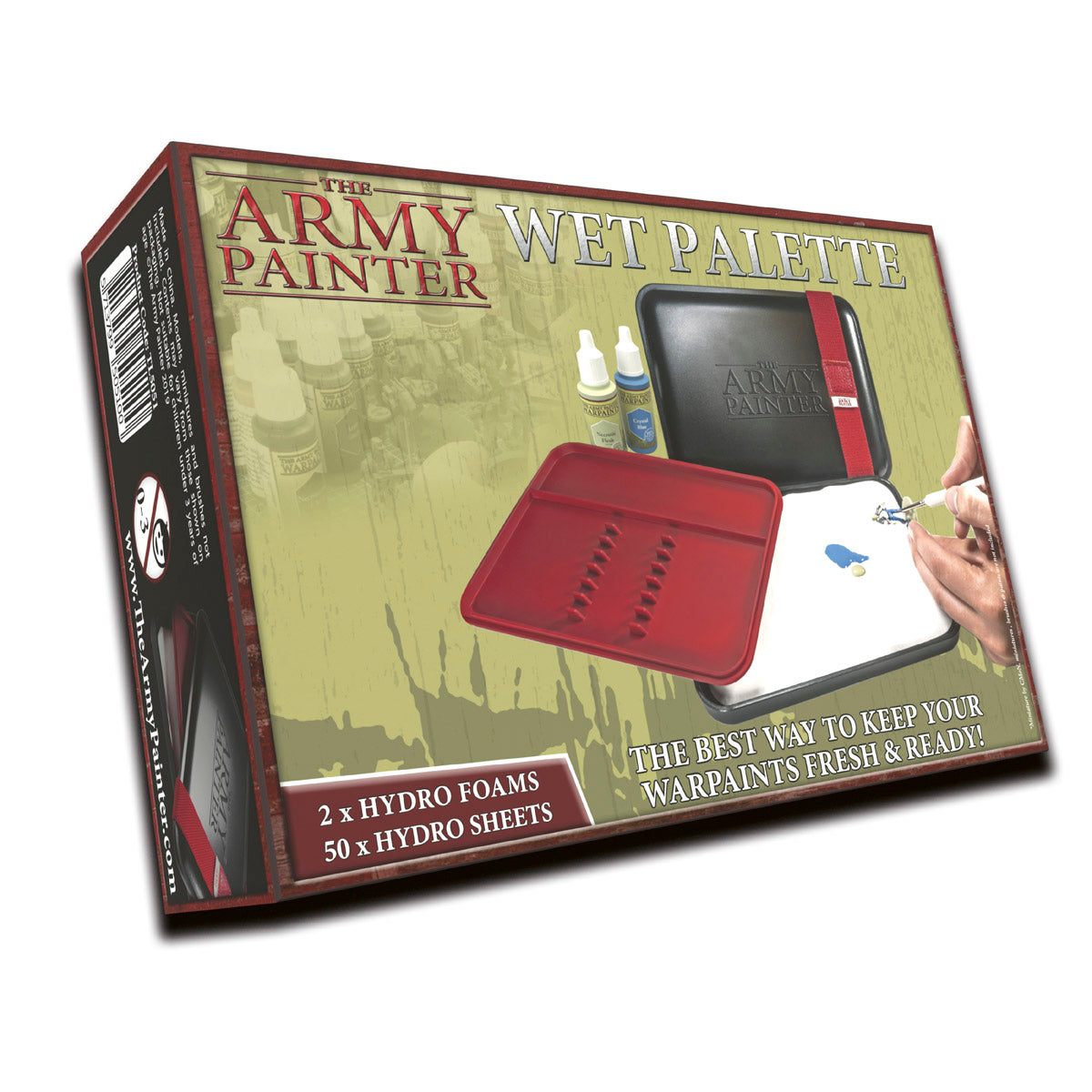 The Army Painter - Wet Palette with 50 Palette Sheets and 2 Sponges and 2  Part Modeling Clay, 20cm - The Original Green Stuff Kneadatite