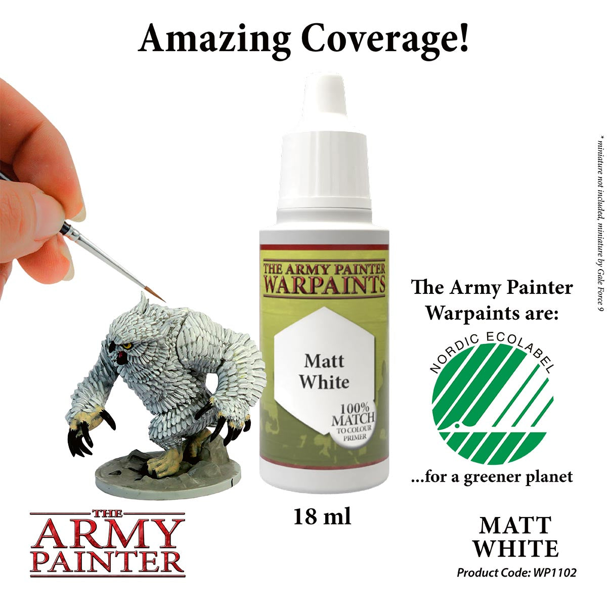 Army Painter TAP Primer - Matt White Spray - Heretic Games