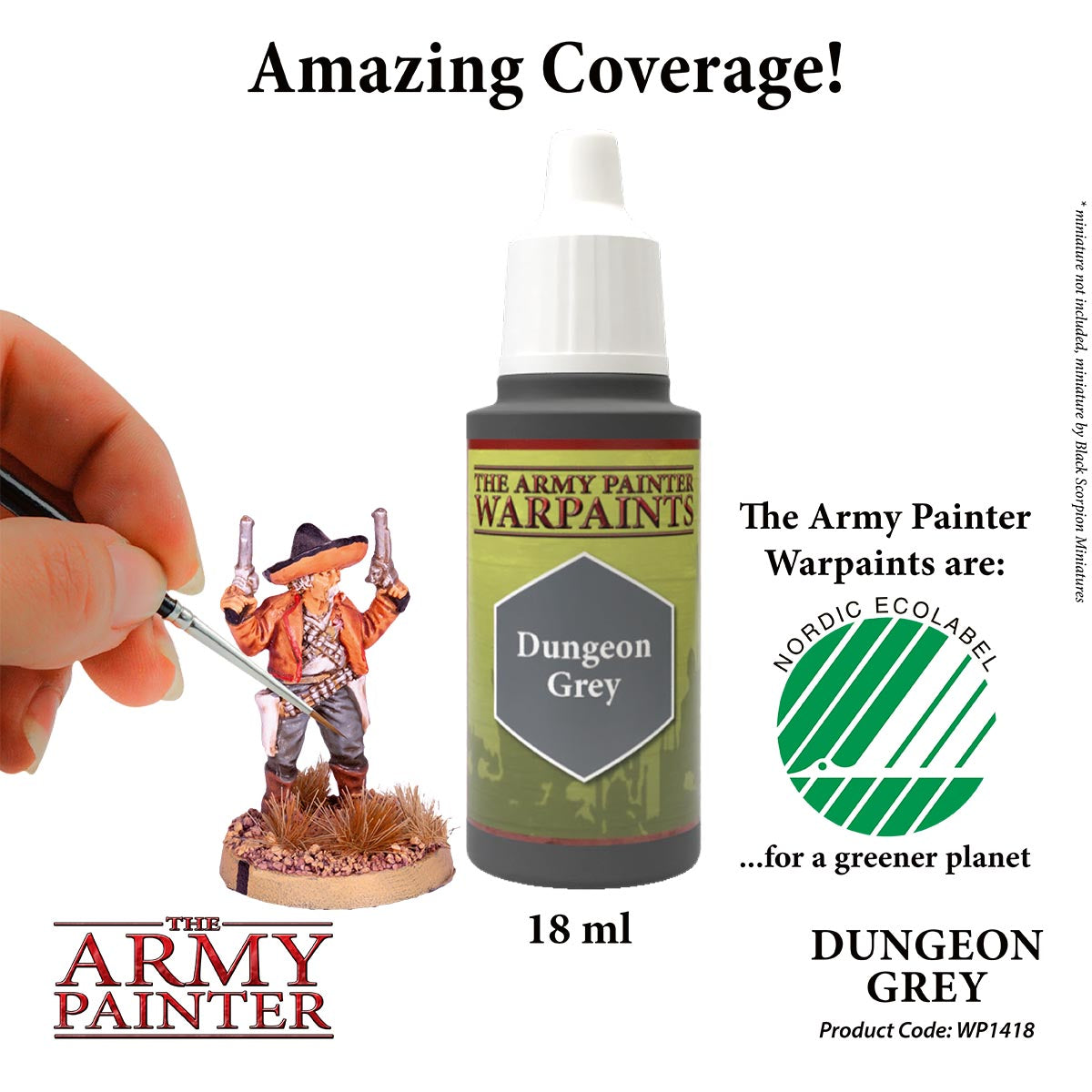 The Army Painter Necromancer Cloak Warpaint - Acrylic Non-Toxic Water Based  Paint 18ml 