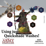 The Army Painter Quickshade Wash: Mid Brown (WP1469) - ORIGINAL FORMULA