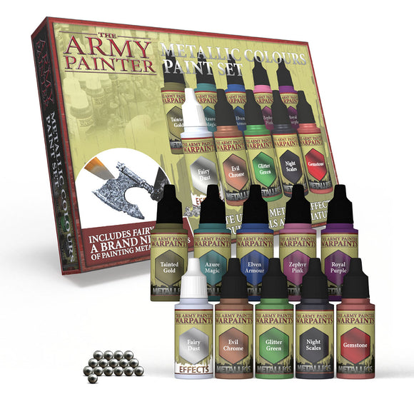The Army Painter Warpaints Set: Metallic Colours Paint Set (WP8048) - ORIGINAL FORMULA