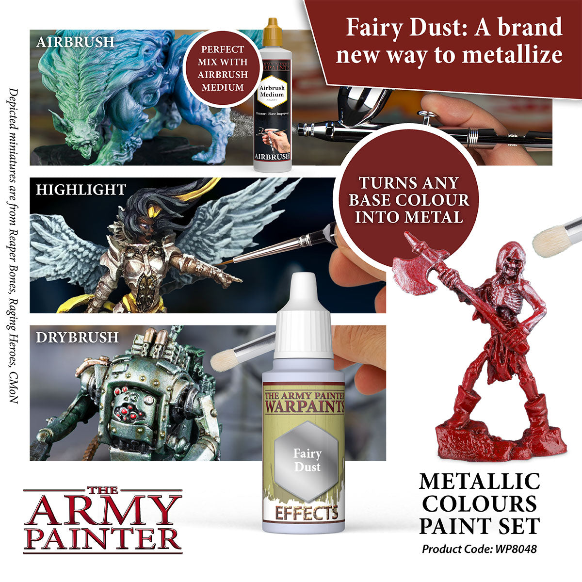 The Army Painter Warpaints Set: Metallic Colours Paint Set (WP8048) –  Gnomish Bazaar