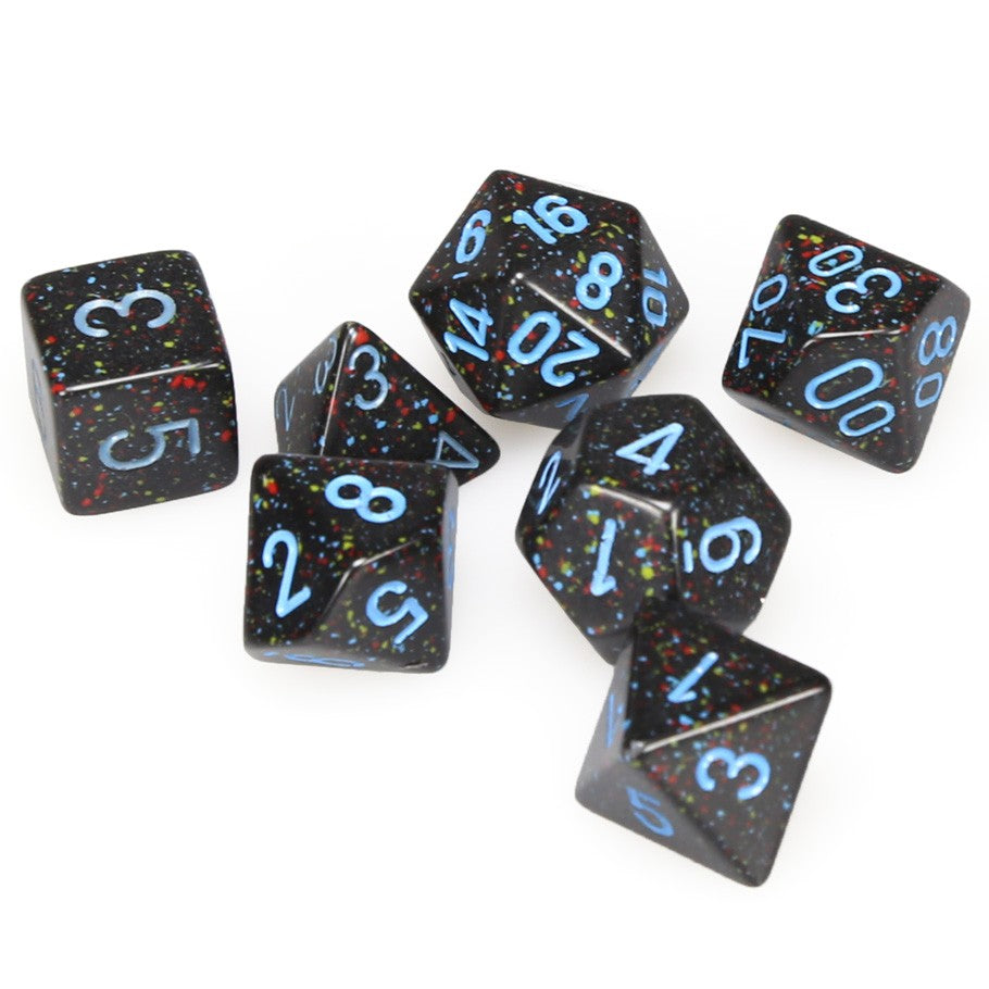 Chessex: Speckled - Blue Stars - Polyhedral 7-Die Set (CHX25338