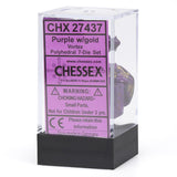 Chessex: Vortex - Purple/Gold - Polyhedral 7-Die Set (CHX27437)