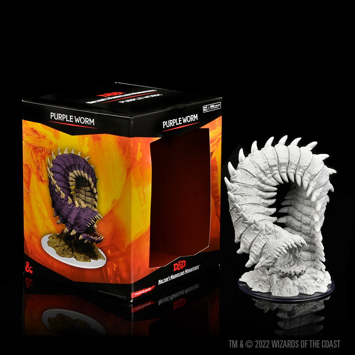 D&D Nolzur's Marvelous Miniatures: Purple Worm (90530) – Gnomish