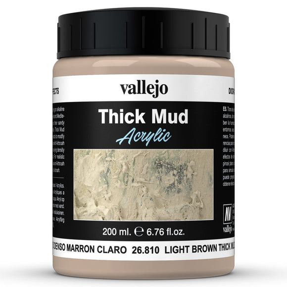 Vallejo Diorama Effects: Light Brown Mud (200ml) (26.810)