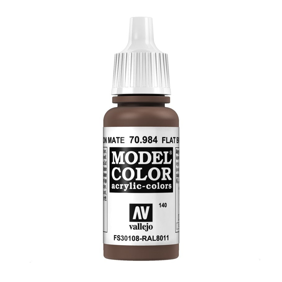 Vallejo Flat Brown Paint 17ml