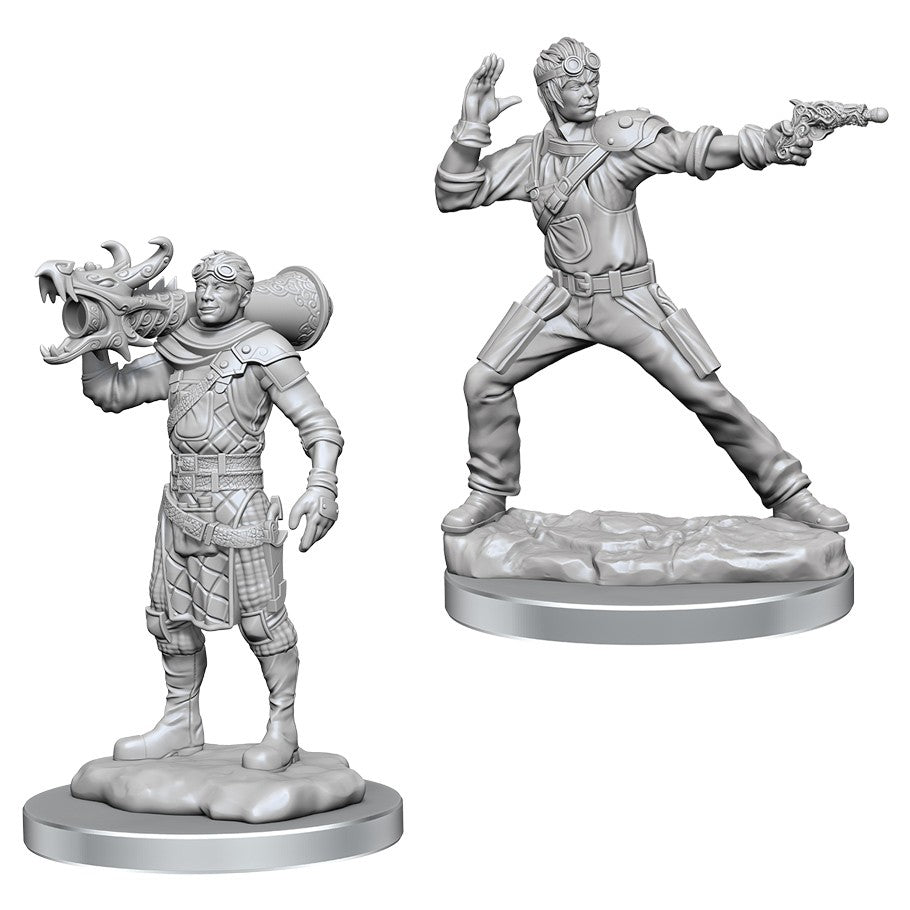 D&D Nolzur's Marvelous Mini: Male Human Artificer & Apprentice