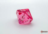 Chessex: Translucent - Pink/White - Polyhedral 7-Die Set (CHX23084)