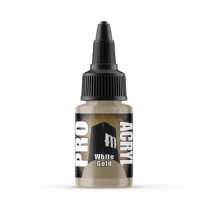 Monument Hobbies Pro Acryl: White Gold (Metallic) (22ml) (MPA-029)