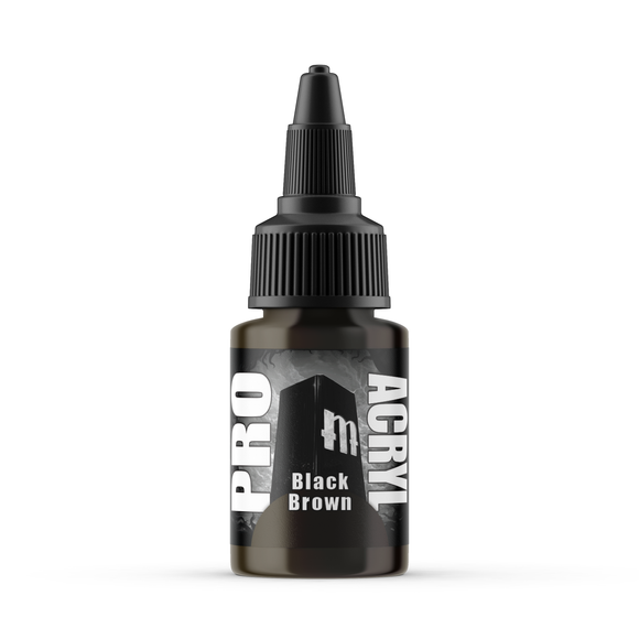 Monument Hobbies Pro Acryl: Black Brown (22ml) (MPA-040)