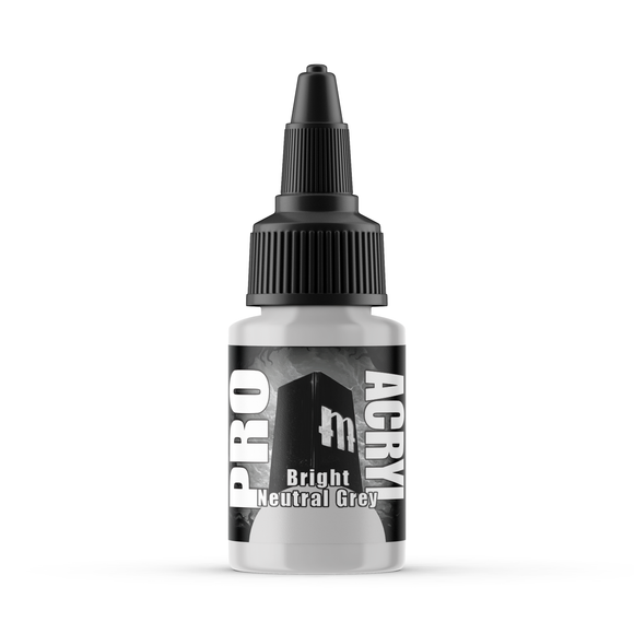 Monument Hobbies Pro Acryl: Bright Neutral Grey (22ml) (MPA-045)