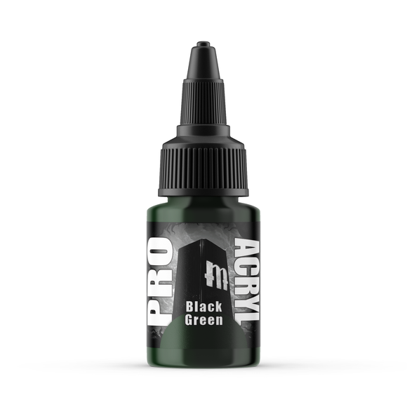 Monument Hobbies Pro Acryl: Black Green (22ml) (MPA-057)