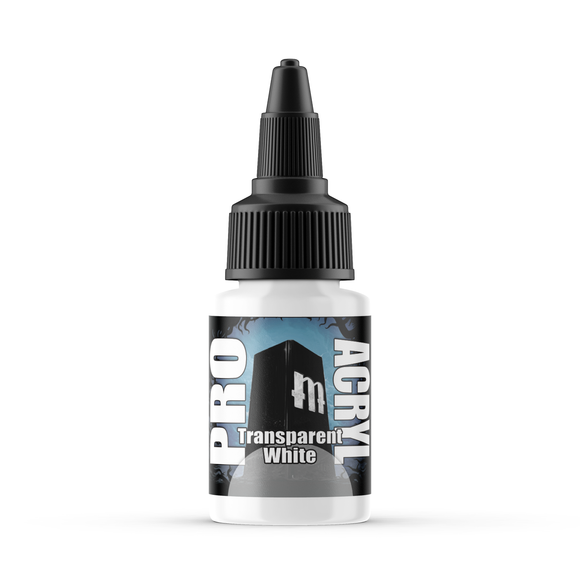 Monument Hobbies Pro Acryl: Transparent White (22ml) (MPA-064)