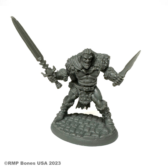 Reaper Bones USA: Grundor Hoardtaker, Barbarian (07086)
