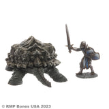 Reaper Bones USA: Giant Snapping Turtle (07107) (Knight not included)