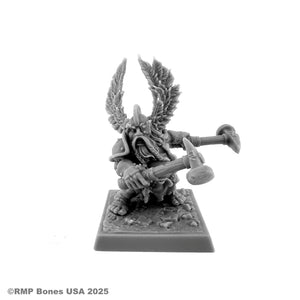 Reaper Bones Miniatura 77661 – Anuminar Winterbeard Wizard – 45 Mm, Fantasy Non Verniciata - 2
