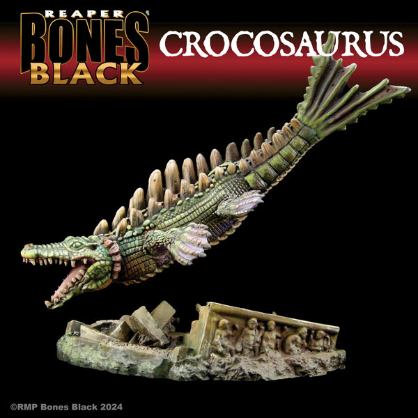 Reaper Bones Black: Crocosaurus (Crocodile-Dragon) (44191