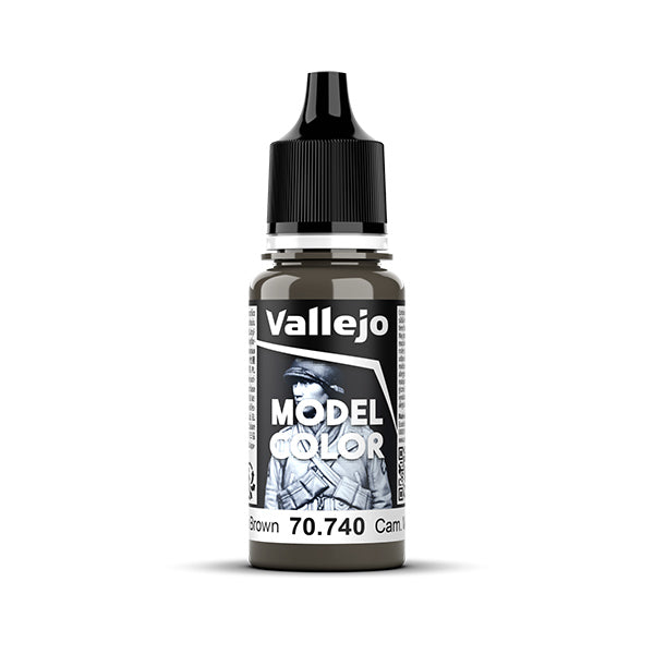 Vallejo Model Air Farbe 71038 – Camouflage Medium Brown, 17 Ml, Acryl Für Airbrush & Pinsel